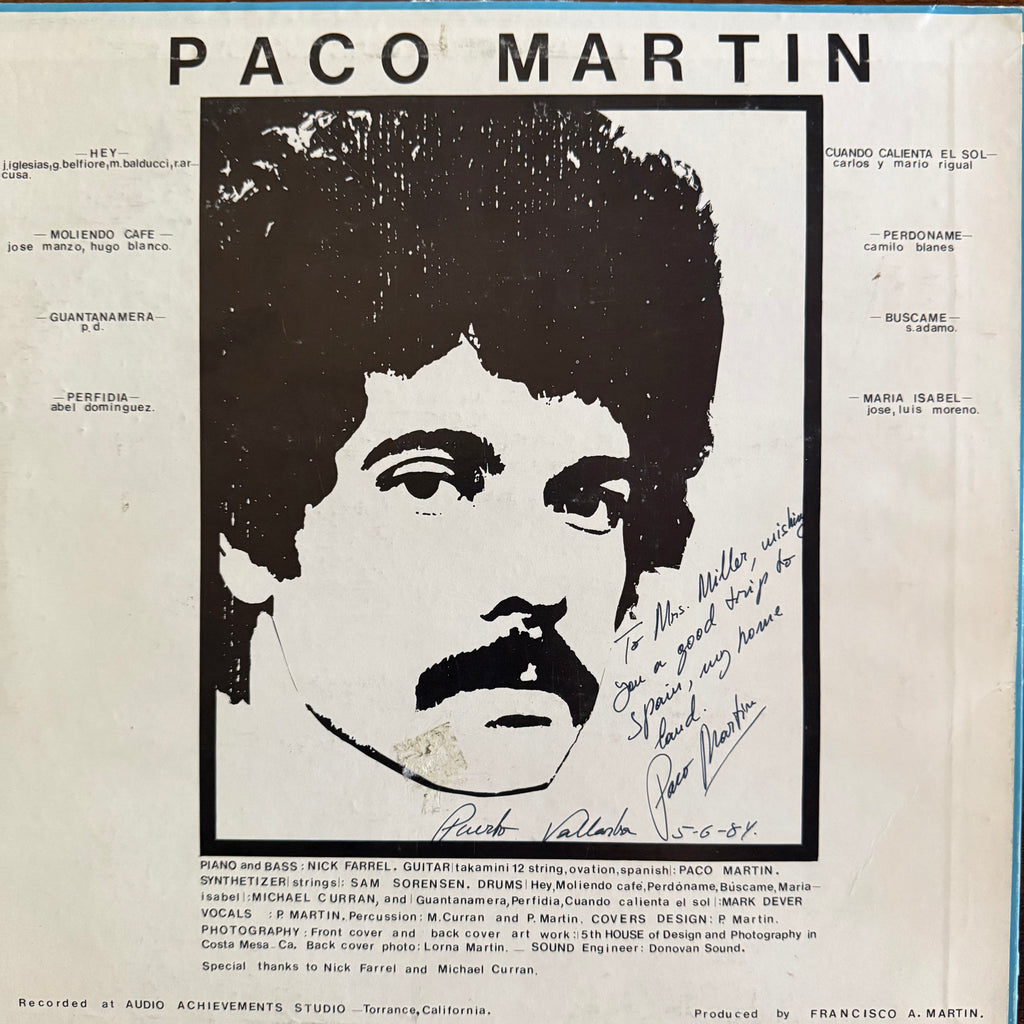 Paco Martín – Paco At El Set LP