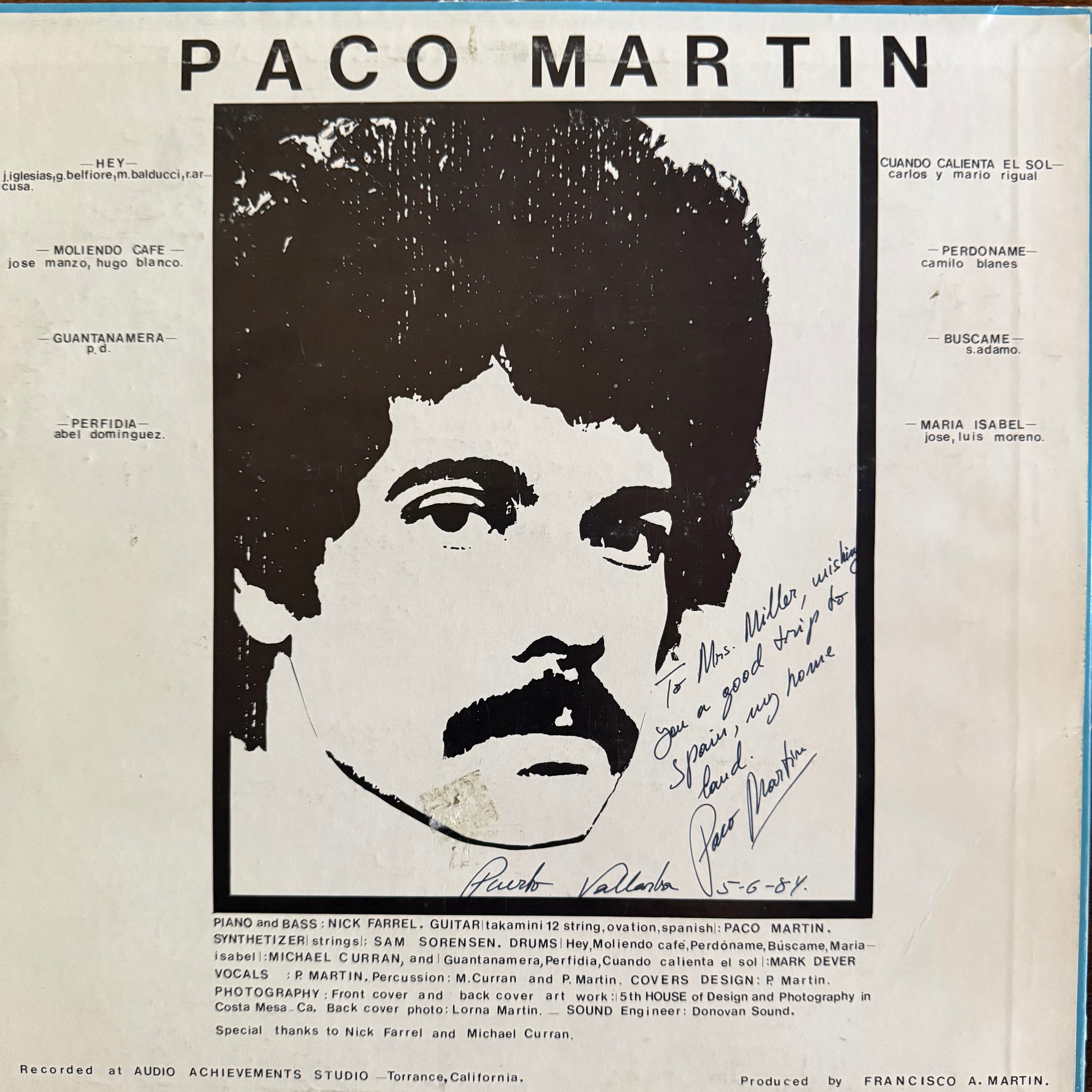 Paco Martín – Paco At El Set LP