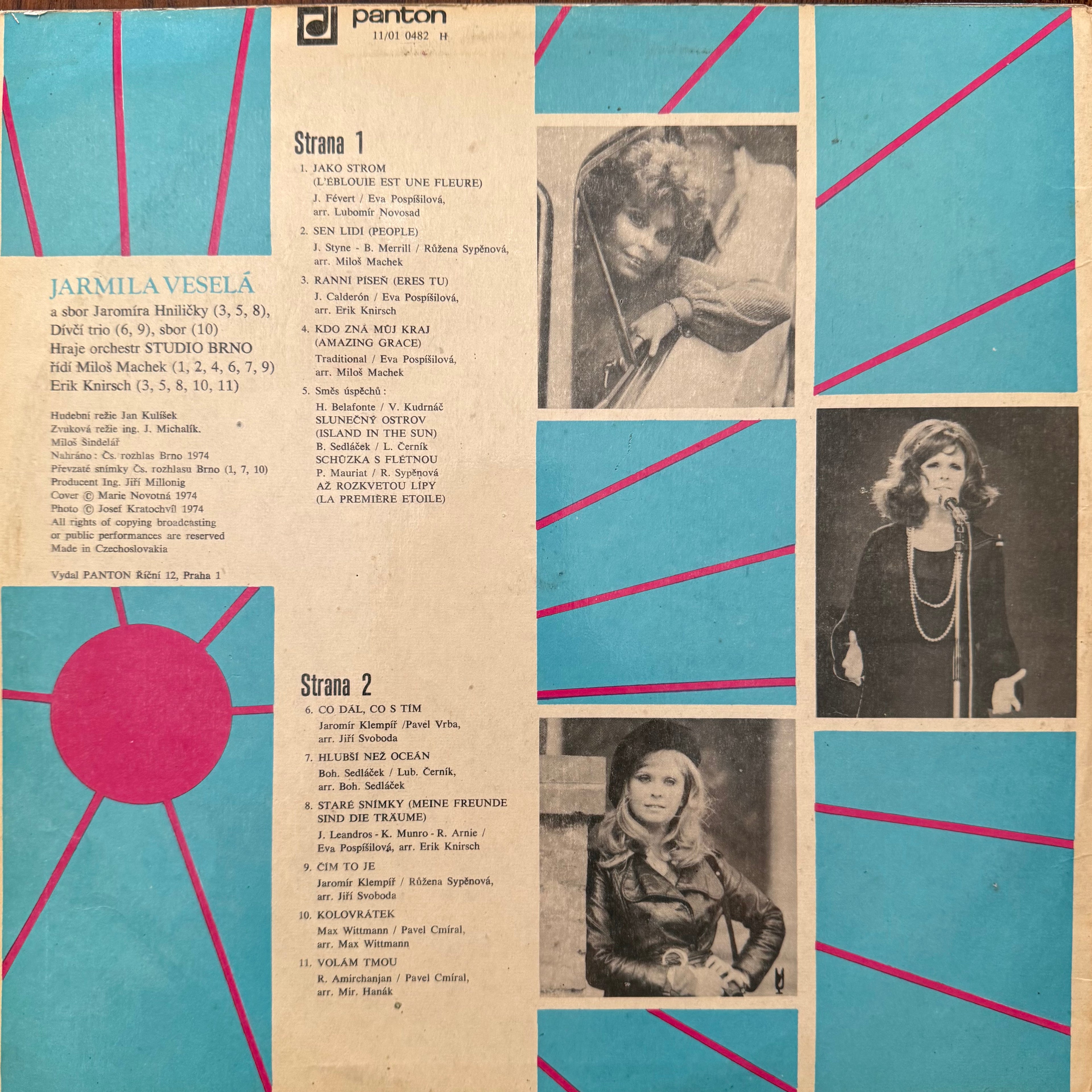 Jarmila Veselá – Slunečný Ostrov LP