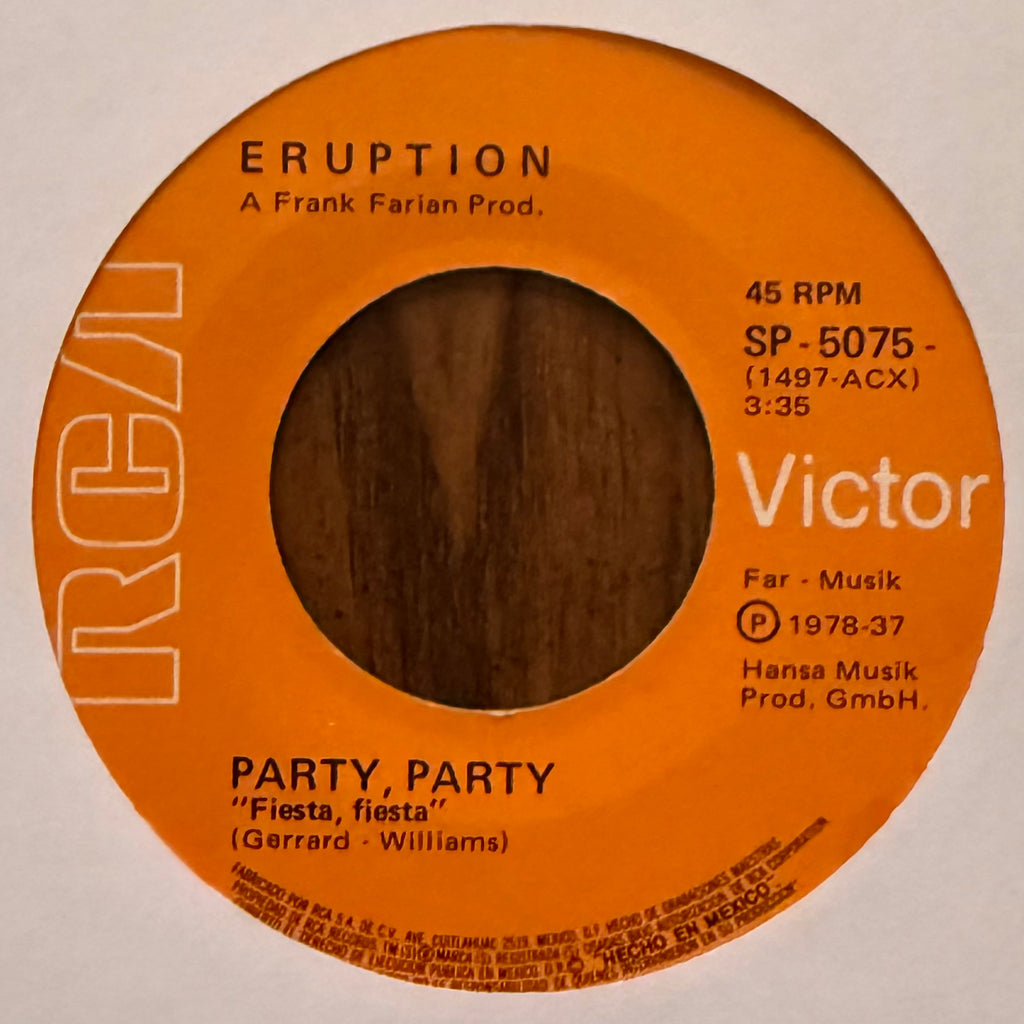 Eruption – Party, Party 7"
