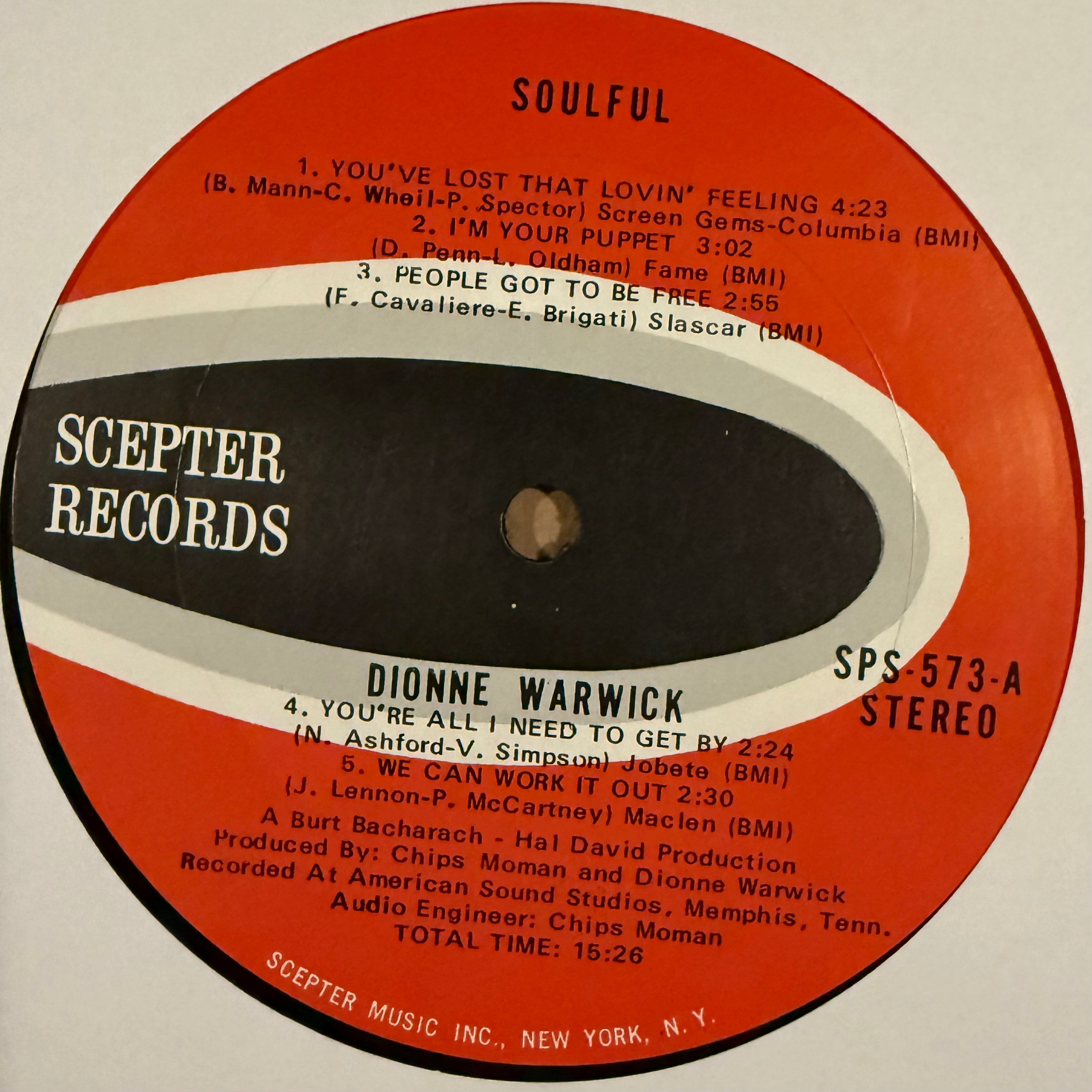 Dionne Warwick ‎– Soulful LP