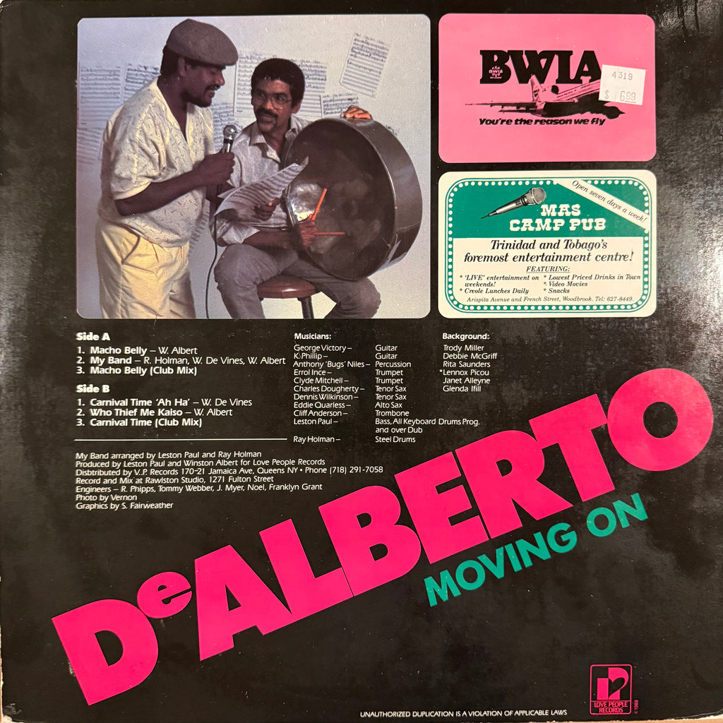 De Alberto – Moving On LP