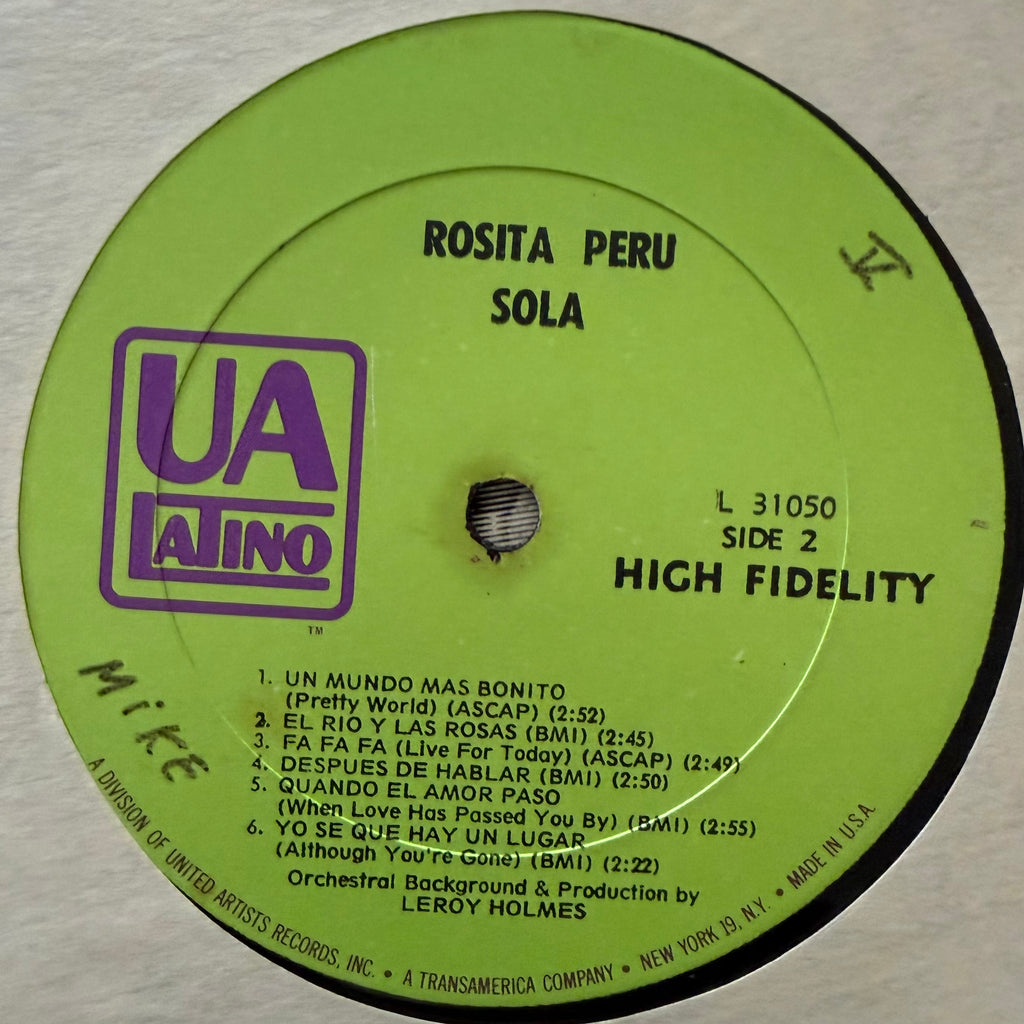 Rosita Peru – Sola LP