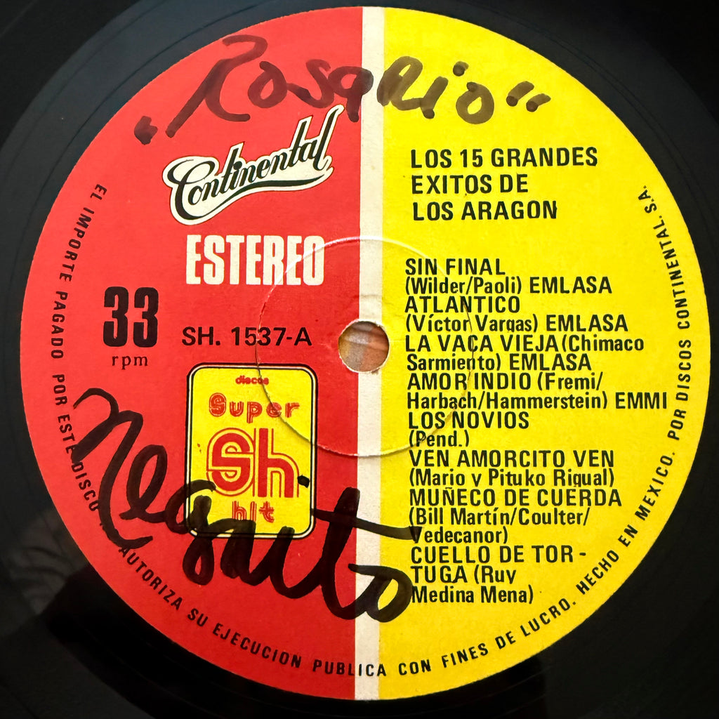 Los Aragon – 15 Exitos De Los Aragon LP