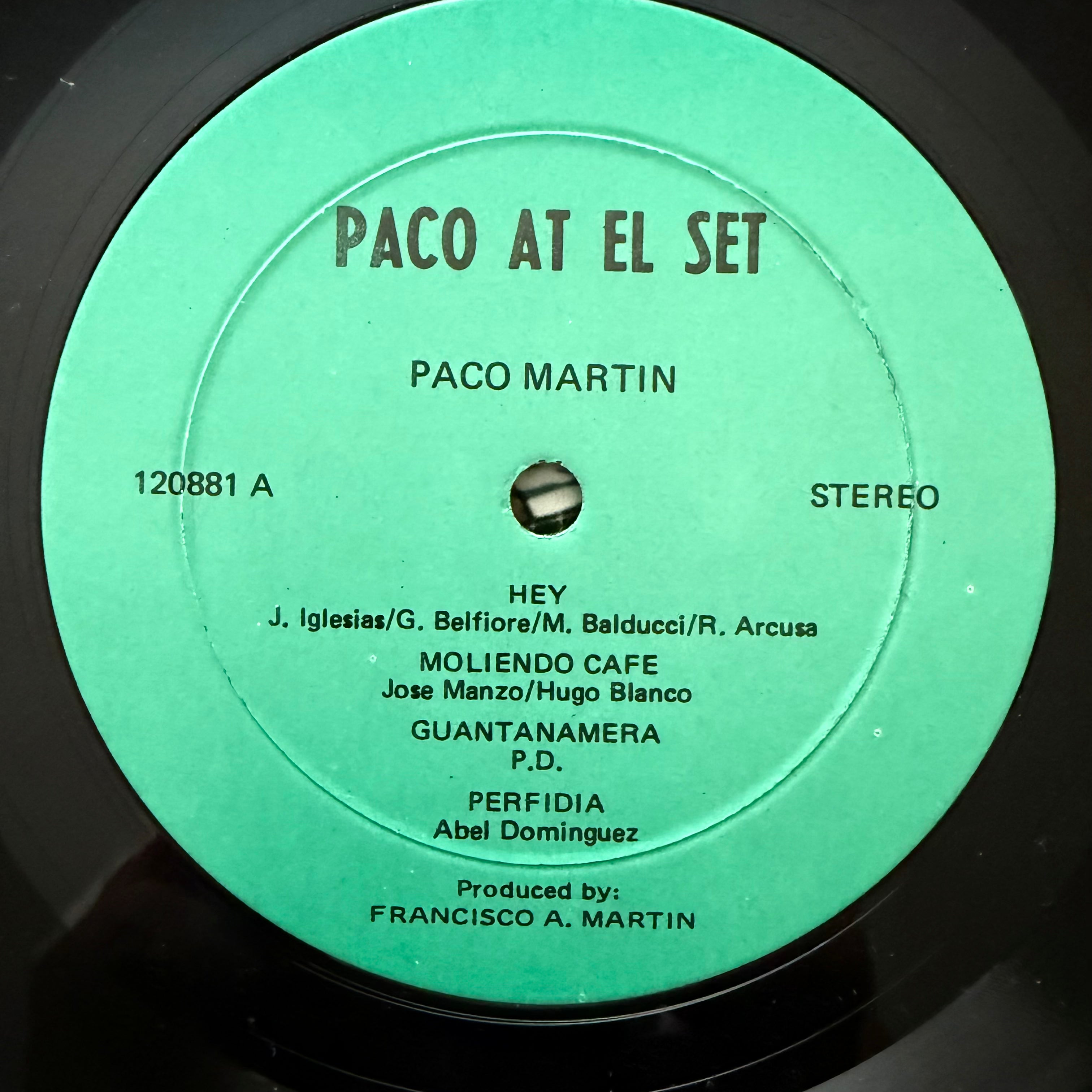 Paco Martín – Paco At El Set LP