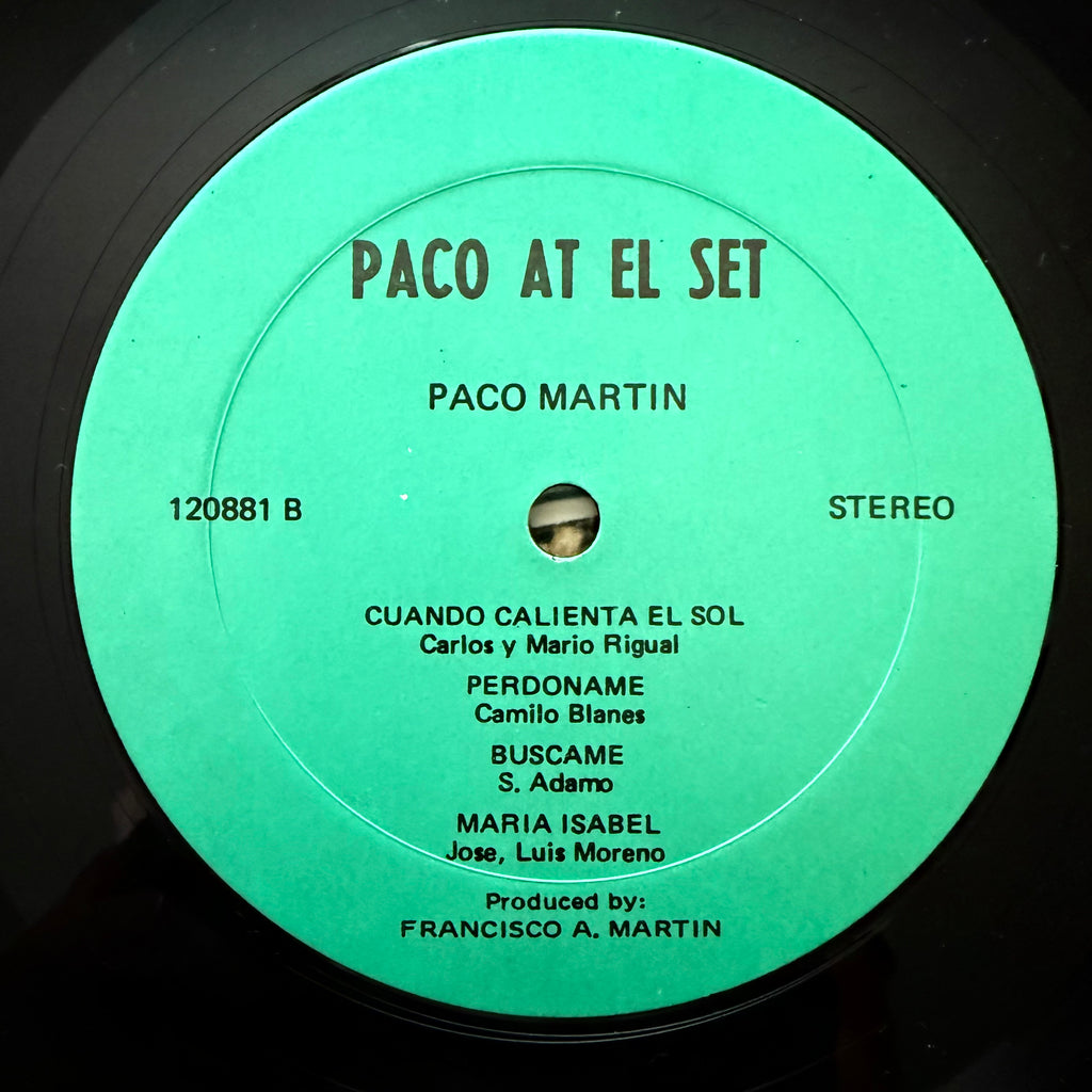 Paco Martín – Paco At El Set LP