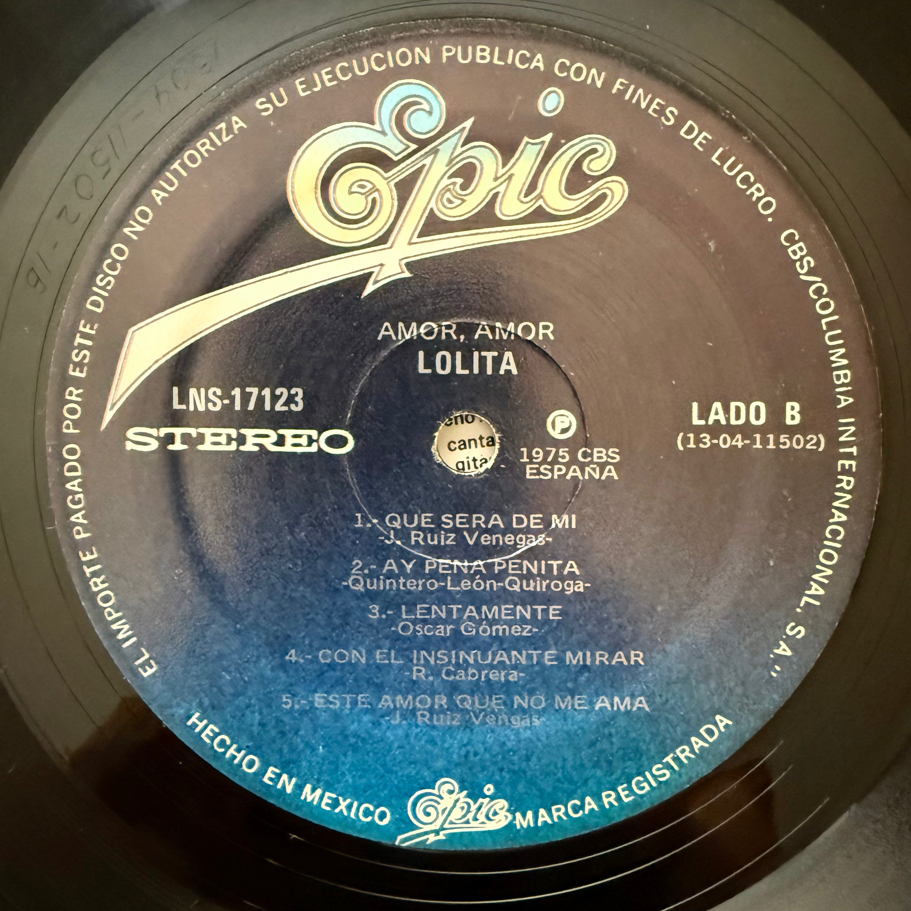 Lolita - Amor Amor LP