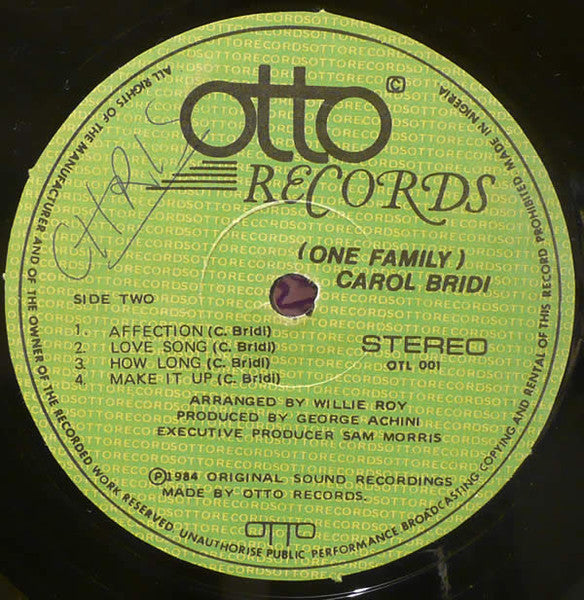 Carol Bridi ‎– One Family
